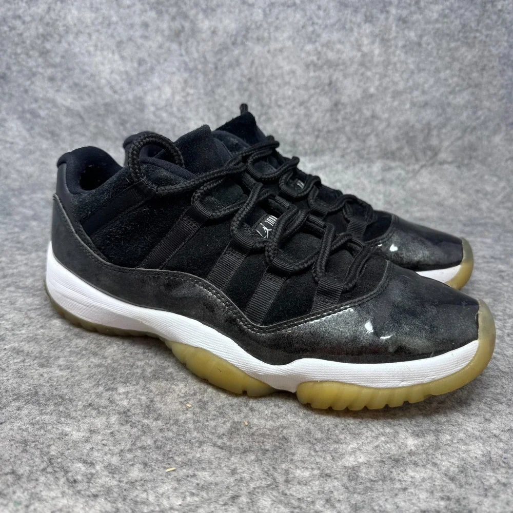 Nike Air Jordan 11 Low Barons Mens Shoes Size 9 528895-010 OG XI Retro 72 Black